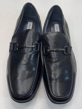 Steve Madden P-Pellea PU Uppers Slip-on Rubber Soles Loafers Black Size 10M